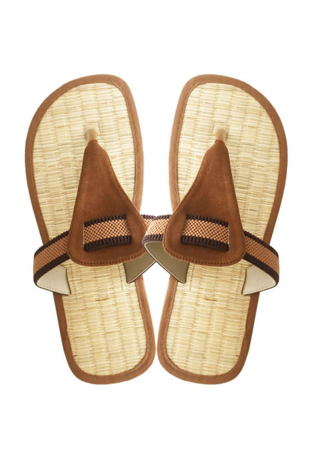 Cinnamon flip-flops "Sioux"