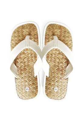 Hvide reed flip flops