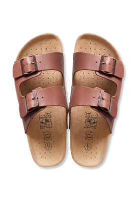 Leather and deals cork sandals