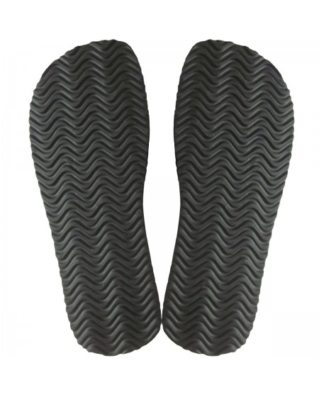 black seagrass flip flops