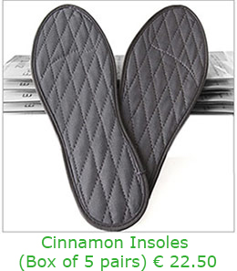 Cinnamon Insoles in a Box of 5