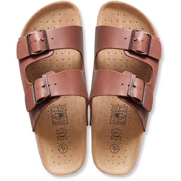 Leder-Kork Sandalen