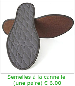 Semelles interieures à la cannelle